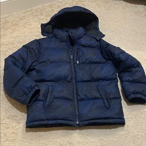 Kids Navy Blue POLO Puffer Jacket